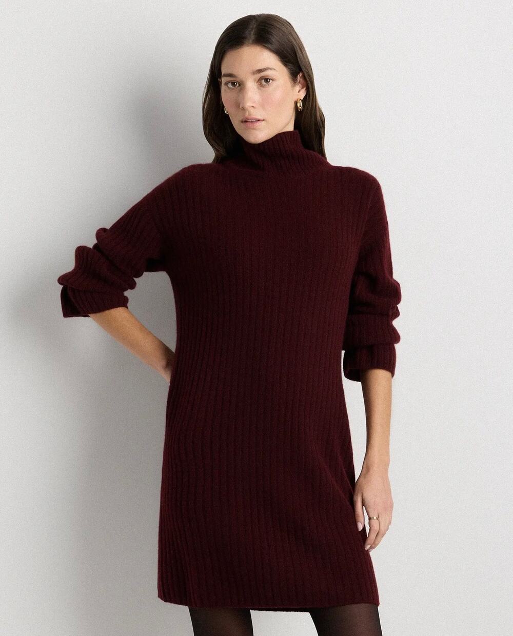 NWT Quince Mongolian Cashmere turtleneck sweater dress